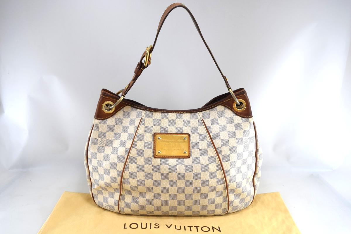 Auth Louis Vuitton Galliera PM Shoulder Bag PM Damier Azur N55215
