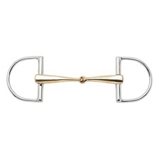 BUSSE 13,5 cm D-Ring Trense Einfach Gebrochen KAUGAN®-Shaped 16 mm Gebiss