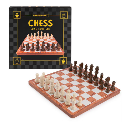 Game Gallery wood chess set, Luxe Edition
