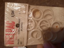 Welpac Curtain Rings 7/8in white plastic, 2 packs