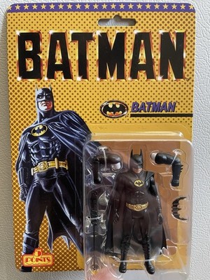 MEZCO Batman (1989) 5 Points Figure Collection BATMAN 3.75'' Retro Card Back New