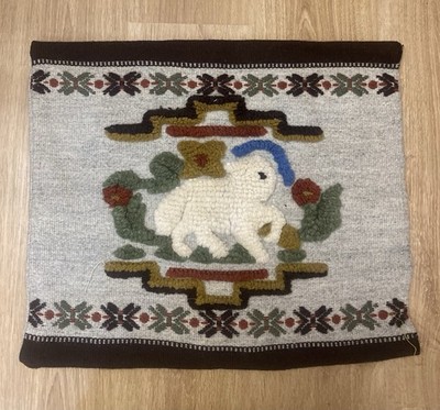 Vintage Kelim Kissenbezug Quadratisch Wolle Kelim Kissen Dekor 54x45cm