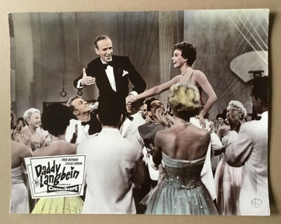 Daddy Langbein (Kinoaushangfoto '55) - Fred Astaire / Leslie Caron