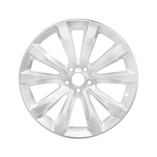 20x8 10 Spoke Refurbished Aluminum Wheel Painted Medium Smoked Hypersilver 02540