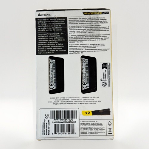 Corsair CMK16GX4M2D3600C18 Vengeance LPX Airflow 16GB 2x8GB DDR4 3600 MHz - Picture 2 of 3