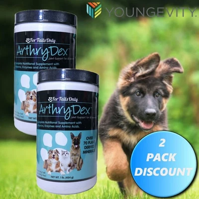 YOUNGEVITY FOR TAILS ONLY Youngevity Dr. Wallach - For Tails Only Arthrydex™ - 1 lb. canister ( 2 pack)