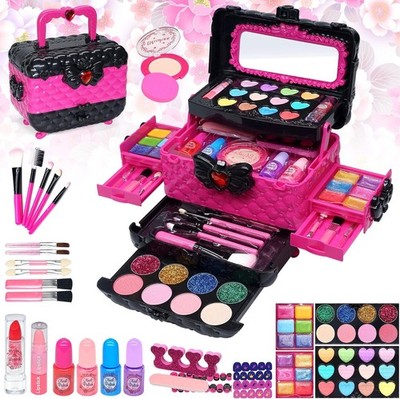57-teiliges Kinder Make-up Set für Mädchen   Spielzeug Schminkset mit Kosmetikta