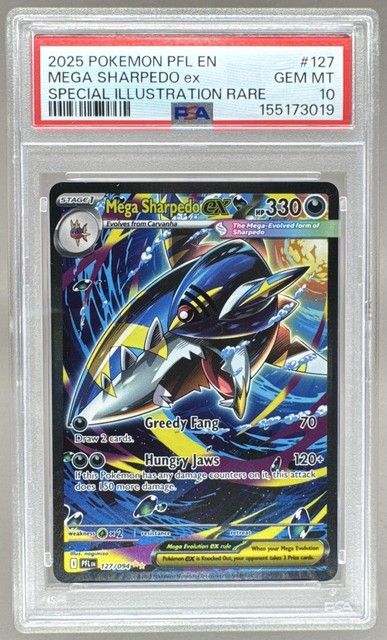 Mega Sharpedo ex #127 (Phantasmal Flames)
