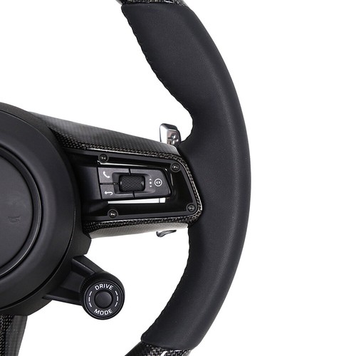 Kyostar Carbon Fiber Leather Steering Wheel For Porsche 992 Black - Picture 7 of 10