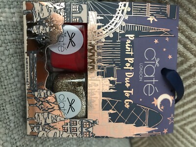 Ciate Paint Pot Duo zum Go rot und gold glitzernder Nagellack
