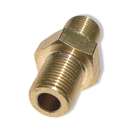 Gewindenippel Doppelnippel 1/8'' AG x 1/8'' Zoll AG flachdichtend Messing Adapter