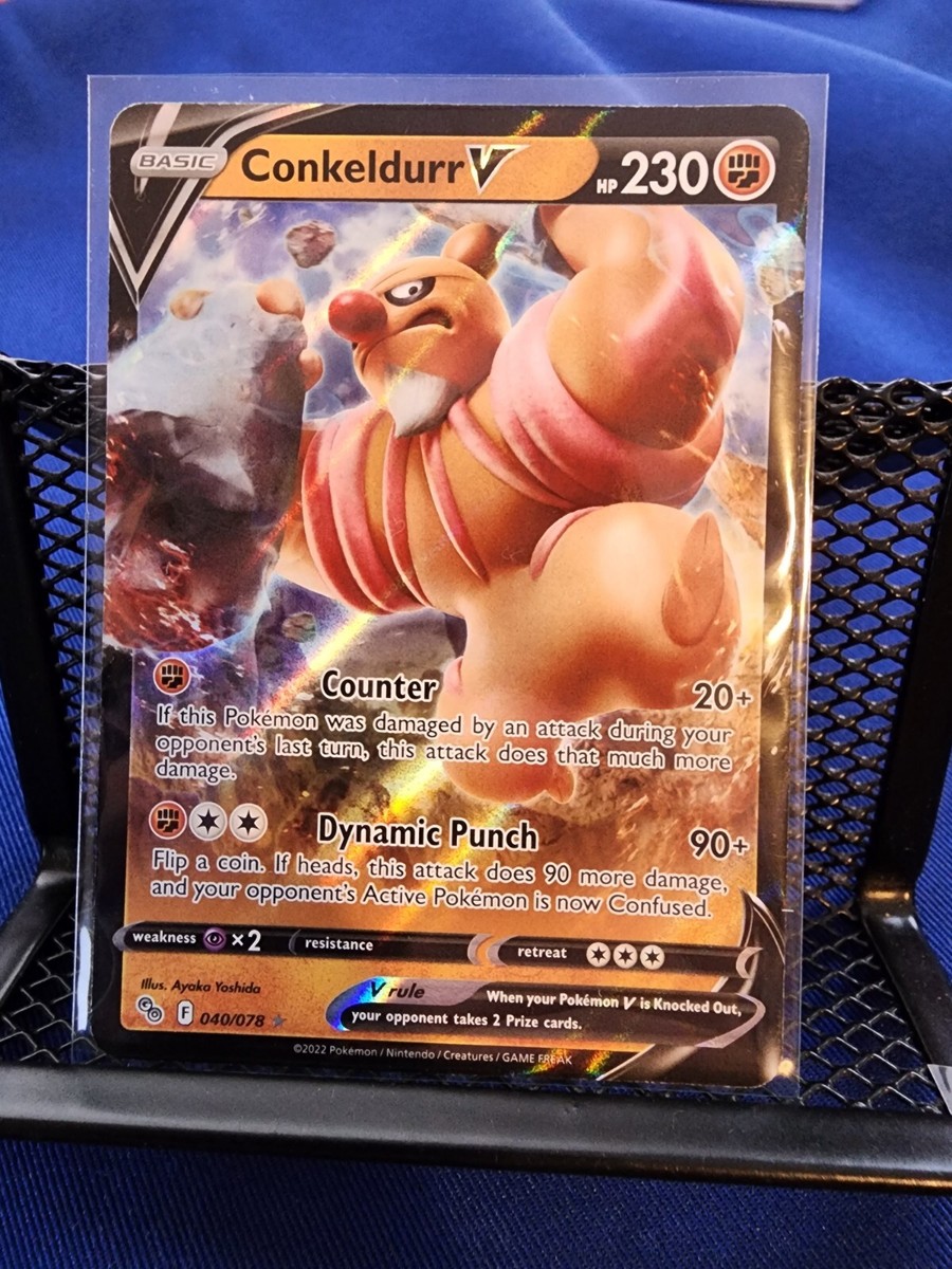 Pokemon TCG Pokemon Go 040/078 Conkeldurr V Card Ultra Rare NM | eBay