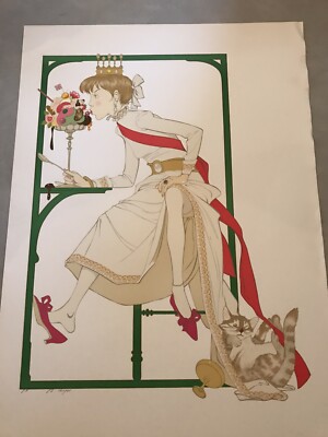 Philippe Noyer Original HAND- SIGNED Serigraph Artists Proof  PRINCESS ELODIE 