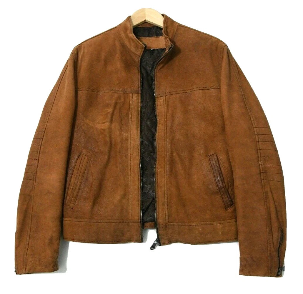 Camel skin leather best sale jacket