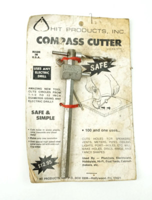 Hit Products Compass Cutter 1-1/2'' to 12'' Diameter Hole Cutter Bit