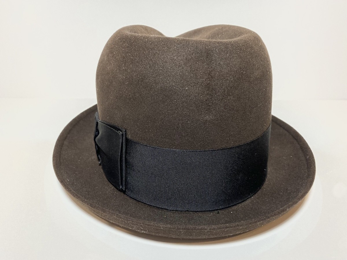Knox Twenty New York Custom Edge Fedora Hat — Vintage 1950's Knox Twenty New York Custom Edge Fedora Hat — Vintage 1950's