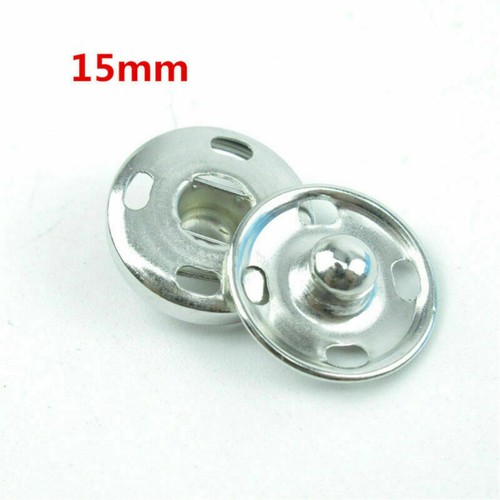 10-21mm Metal Buttons Snap Fastener Press Stud Popper Sew On Sewing Fabric Craft - Picture 19 of 27