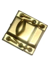 Vintage Cabinet Door Latch with Brass Finish Large