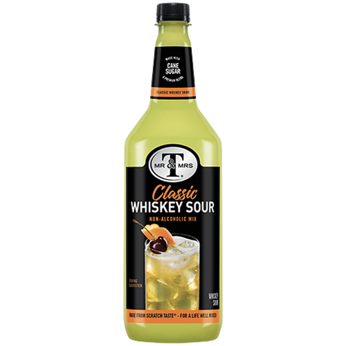 Mr & Mrs T Whiskey Sour Mix, 1L Flasche, 1 Stück Premium Cocktail Mixer - Bild 1 von 4