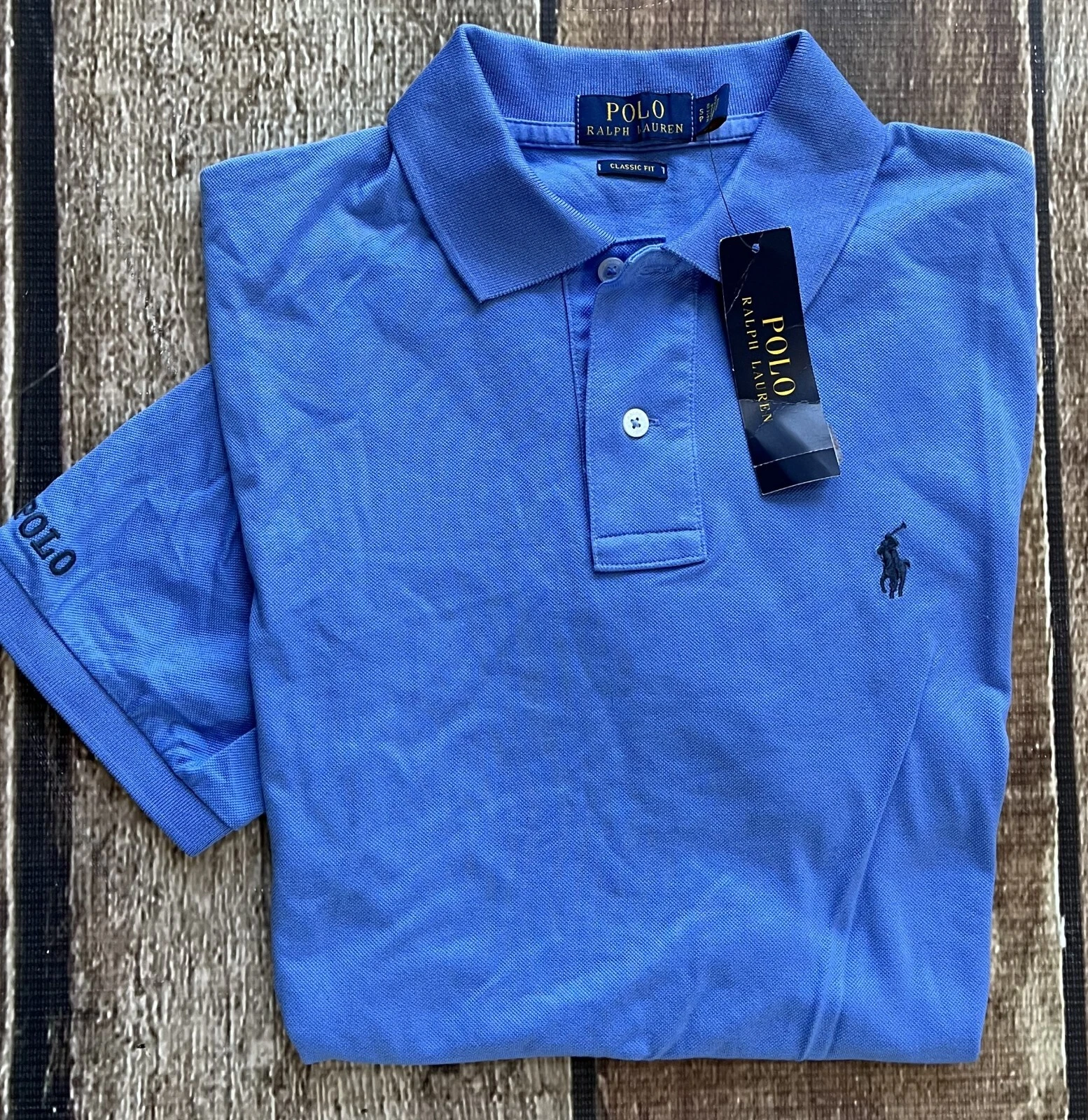 POLO RALPH LAUREN CLASSIC FIT MESH POLO SHIRT SLEEVE SPELLOUT BLUE MENS S NEW
Opens in a new window 