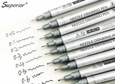 9pc/Set Fine Liner Pen Pigment Marker Waterproof Ink Drawing Ink Pen Sketch Pen