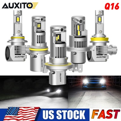 AUXITO 9005 9006 H11 9007 H4 9012 LED Headlight Bulb High Low Beam Noiseless EON