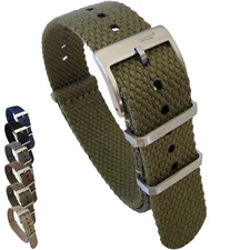 NATO® Hemp strap Thick Nylon fabric watchband Breathable Ultra Soft Flexible usa