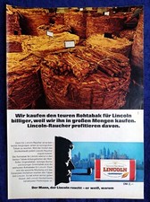 Lincoln Pfeifentabak, originale Werbung aus 1970