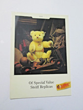 The Great Steiff Bear Catalog of Special Value Steiff Replicas Germany 1992 NOS