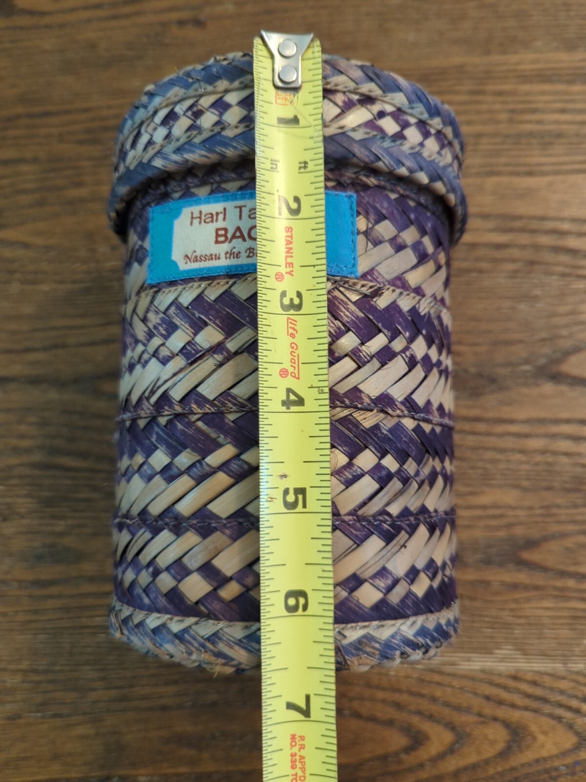 HARL TAYLOR Straw Canister Round Box Nassau the Baham… Gem