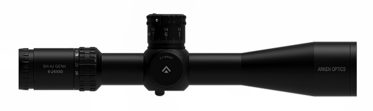 Arken Optics SH-4J 6-24X50 Gen2 FFP MIL VPR Rifle Scope with Zero