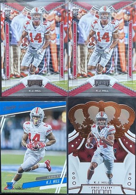 K.J. Hill Rookie Cards (lot of 4)