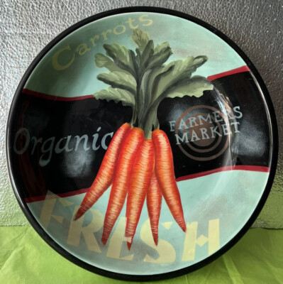 Certified International Jennifer Brinley Pasta Serving Bowl Organic Fresh Carrot