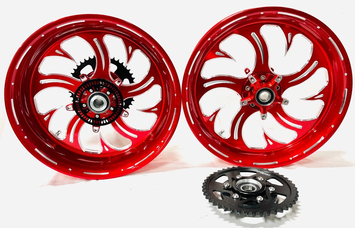 HAYABUSA 300 WILDER RED SHARK TOOTH WHEELS 2022-2024 SUZUKI