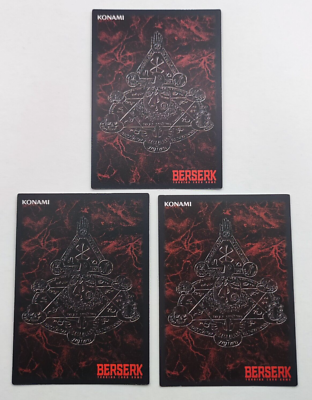 Berserk Zodd Trading Card 3set Rare Vintage Japan TCG KONAMI Anime