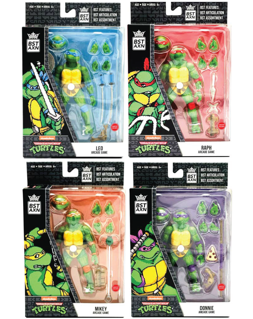 BST AXN Teenage Mutant Ninja Turtles Arcade Game Action Figure
