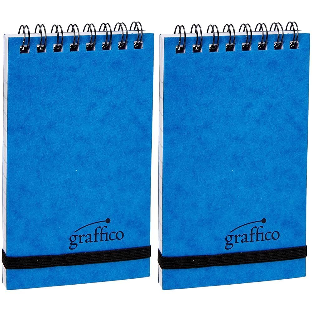 Graffico A7 Twin Wire Pocket Notebook of 120 Pages (Pack of 2) A7 (Pack of 2)