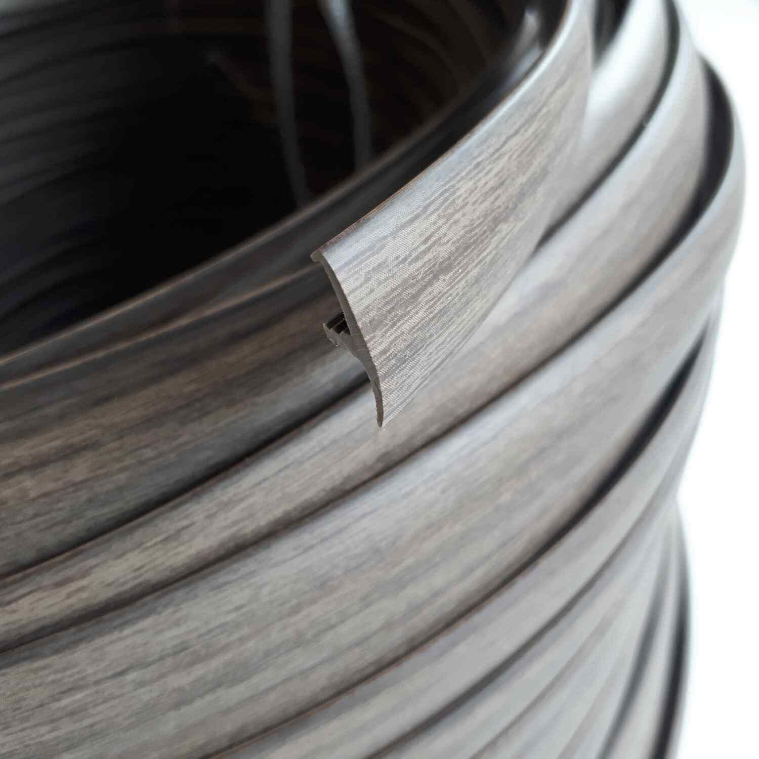 T TRIM EDGING SINGLE LIPPED KNOCK ON TRIM FOR CAMPERVAN FURNITURE BOARD