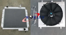 Aluminum Radiator For 1970-1980 Toyota Land Cruiser FJ40 / FJ45 & Shroud & Fan