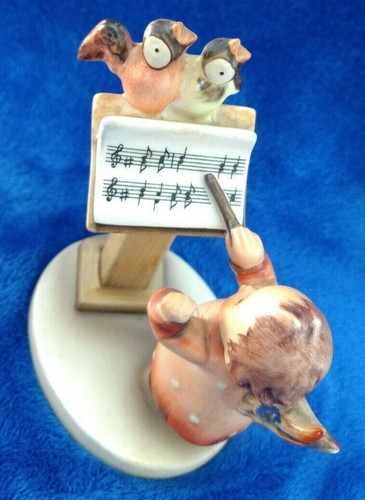 vtg HUMMEL BIRD DUET Goebel W.Germany Girl/Angel directing 2 Birds in Song B - Picture 4 of 6