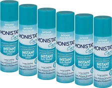 Pack of 6 Monistat Care Maximum Strength Instant Itch Relief Spray 2 oz