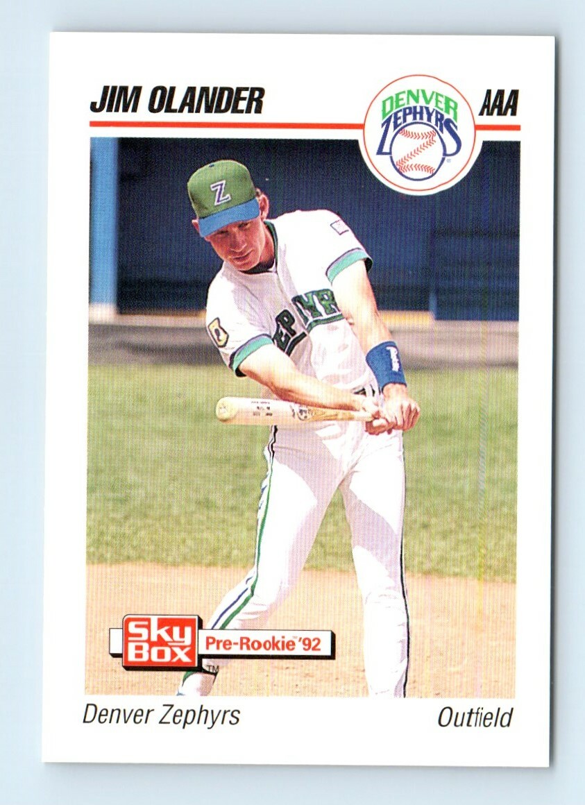 1992 SkyBox AAA Jim Olander Denver Zephyrs #70