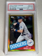 2020 Topps Chrome 1985 Topps GOLD Refractor 85TC5 Gavin Lux RC PSA 10 POP 3