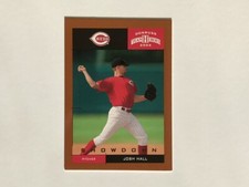 2004 Donruss Home Team Heroes Showdown Bronze #102 Josh Hall #d/150 Reds pitcher