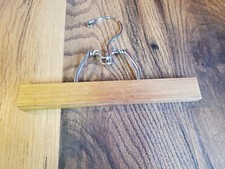 Vintage Wooden Trouser 9" Clamp Hanger