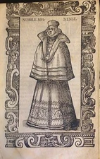Germany / Alemania. Nobile Misnenese (Meissner). Woodcut. Vecellio, 1590
