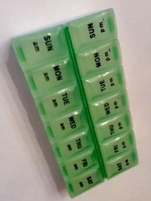 Large Compartment Pill Box 7 Day Medicine Storage Organizer Container Case AM PM