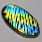 49 CT TRENDING NATURAL MULTI FIRE LABRADORITE OVAL CABOCHON GEMSTONE GLA-99
