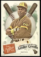 Tony Gwynn 2019 Allen and Ginter Ginter Greats 5x7 #GG-13 30/49 Padres