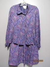 VINTAGE WOMEN'S PENDLETON COUTRY SOPHISTICATES 2 PC SKIRT SET PURPLE PAISLEY 14
